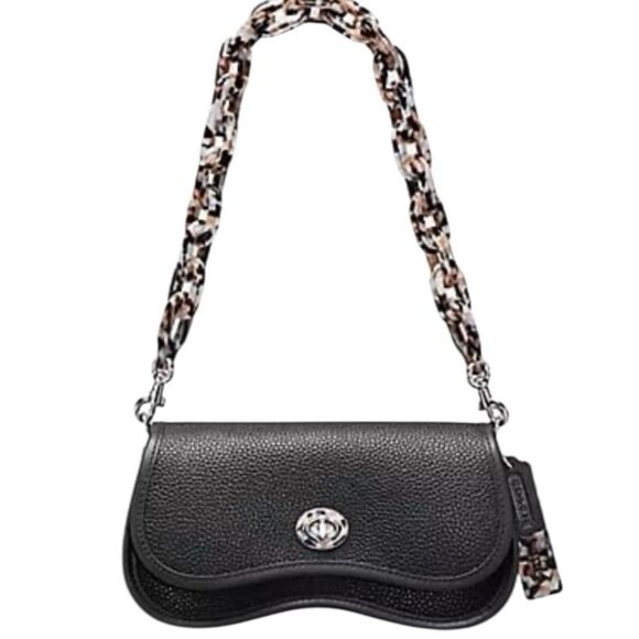 Coach Leather Wavy Dinky Crossbody/Shoulder Bag Coachtopia Pebbled Leather NWT - Picture 12 of 12